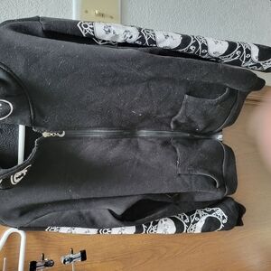 Black Hoodie with Moon Phase Sleeves